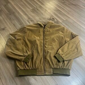WEATHERPROOF Garment Company Vintage Men's Olive Bomber Jacket Size Large